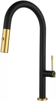 Смеситель для кухни Rivelato Asti 3972500 antracite oro