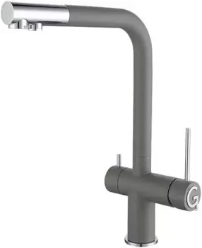Смеситель для кухни Rivelato Lugano 1523513 grigio cromo
