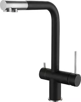 Смеситель для кухни Rivelato Lugano 1523513 nero cromo