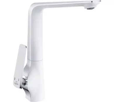 Смеситель для кухни Rose R1313F белый/хром