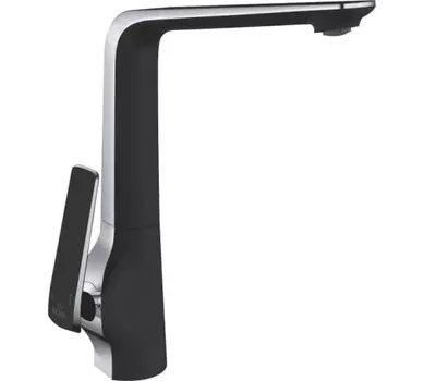 Смеситель для кухни Rose R1313H черный/хром