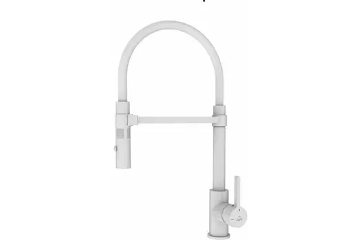 Смеситель для кухни Rose R133C белый