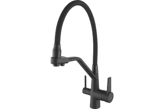Смеситель для кухни Rose R558H черный