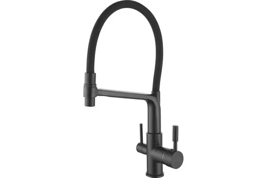 Смеситель для кухни Rose R658H черный