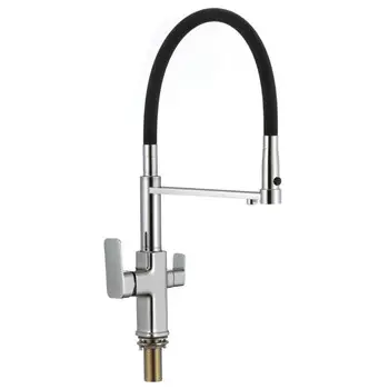 Смеситель для кухни Savol S-L1809-01 хром/черный