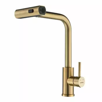 Смеситель для кухни Shevanik S263G золотой сатин