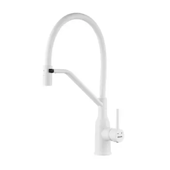 Смеситель для кухни Shevanik S343C-1 белый