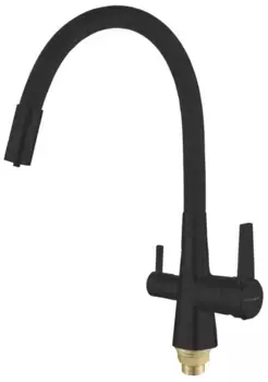 Смеситель для кухни Shevanik S668H черный