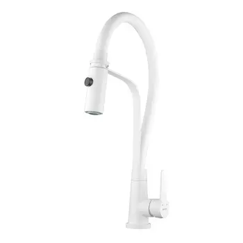 Смеситель для кухни Shevanik S943C-1 белый