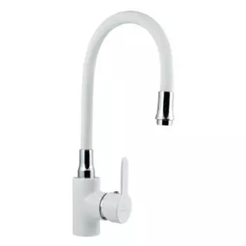 Смеситель для кухни Славен Коттедж Ф26 белый (СЛ-ЦВ-Ф26)