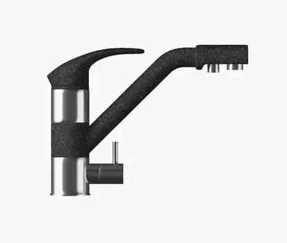 Смеситель для кухни Tolero ДУО уголь