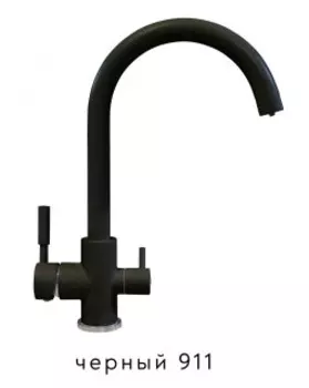 Смеситель для кухни Tolero Элара Дуо черный (911)