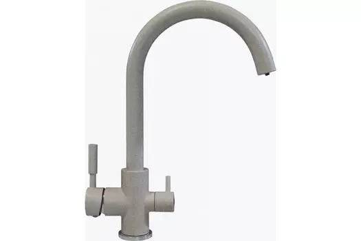 Смеситель для кухни Tolero Элара Дуо грей