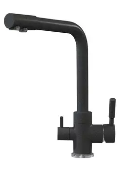 Смеситель для кухни Tolero Высокий Дуо Уголь