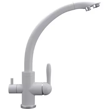 Смеситель для кухни Ulgran Quartz UQ-017-04 платина