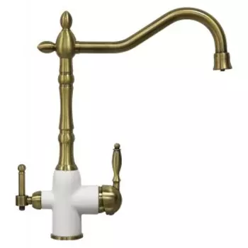 Смеситель для кухни Zigmund & Shtain 1900B античная латунь