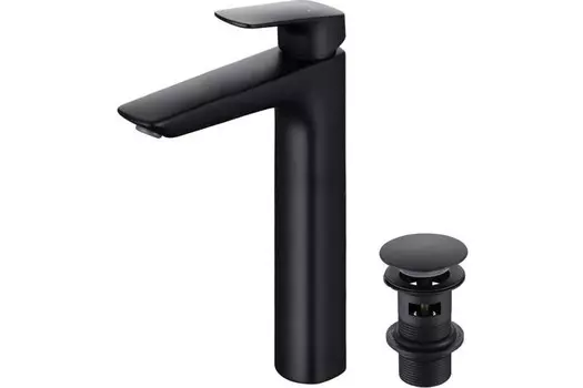 Смеситель для раковины Aquatek ВЕГА AQ1005MB матовый черный