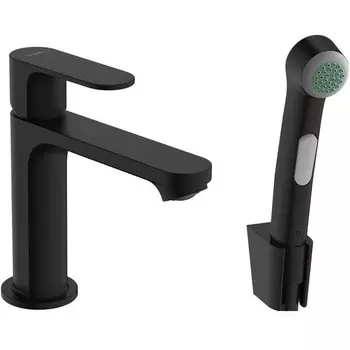 Смеситель для раковины HansGrohe Rebris S 72215670 матовый черный