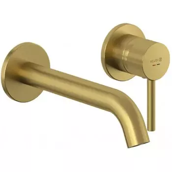 Смеситель для раковины Kludi BOZZ 38245N076 брашированное золото