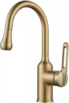 Смеситель для раковины Raffine F101G золотой сатин