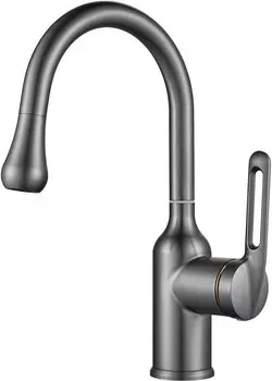 Смеситель для раковины Raffine F101T оружейная сталь