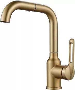 Смеситель для раковины Raffine F201G золотой сатин