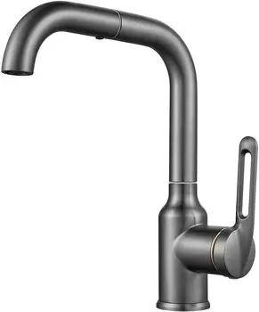 Смеситель для раковины Raffine F201T оружейная сталь