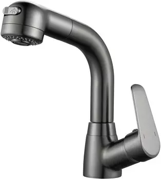 Смеситель для раковины Raffine F291T оружейная сталь