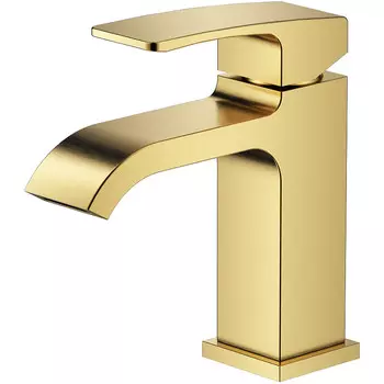 Смеситель для раковины Raglo R02.10.03 золотой сатин