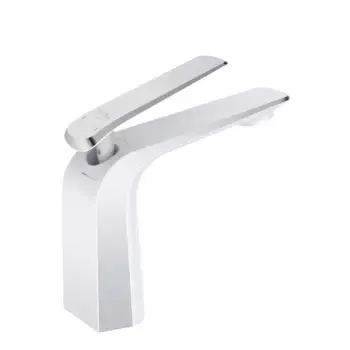 Смеситель для раковины Rose R13F R1301F белый/хром