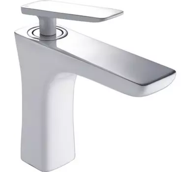 Смеситель для раковины Rose R16F R1601F белый/хром