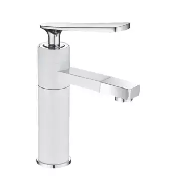 Смеситель для раковины Shevanik S6601F белый/хром