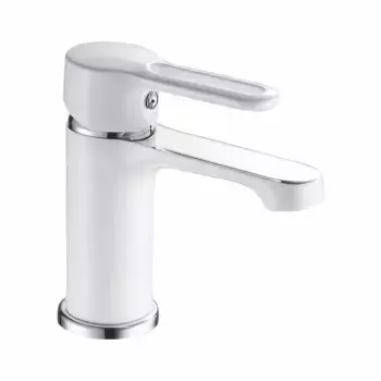 Смеситель для раковины Shevanik S8101F белый/хром