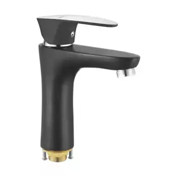 Смеситель для раковины Shevanik S9801H черный/хром