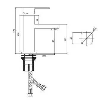 Смеситель для раковины Славен СЛ-ОД-Н10