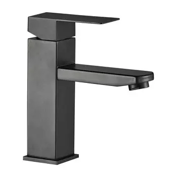 Смеситель для раковины WesnaArt KUBUS KUB13-210Black черный