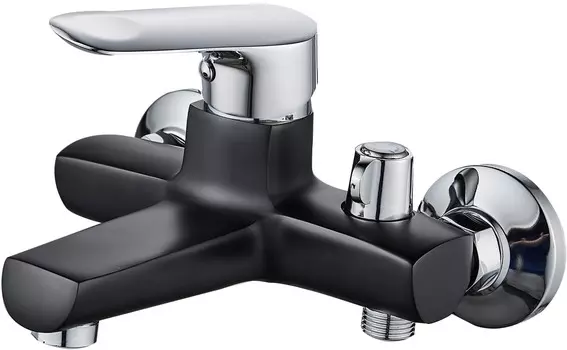 Смеситель для ванны Ammore A3008-A черный/хром