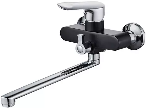 Смеситель для ванны Ammore A4708-A черный/хром