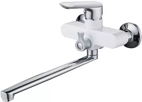 Смеситель для ванны Ammore A4708-C белый/хром