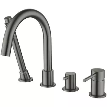 Смеситель для ванны Aquatek ЕВРОПА шлиф. черный хром AQ1348BGM