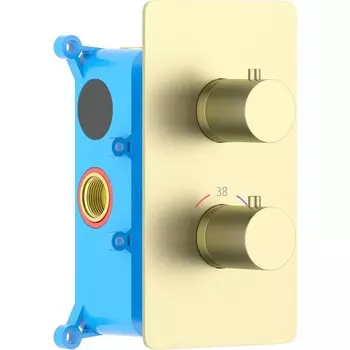 Смеситель для ванны Aquatek ЕВРОПА шлиф. золото (внешняя и скрытая часть) AQ1392BG