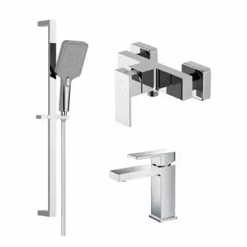 Смеситель для ванны Aquatek ЛИБРА AQ1631CR (Set 3в1 AQ1610CR+AQ1660CR+AQ2019CR)