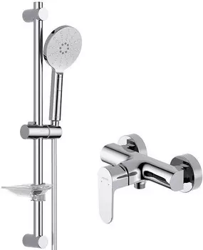 Смеситель для ванны Aquatek ОБЕРОН AQ1232CR (Set 2в1 AQ1260CR+AQ2014CR)