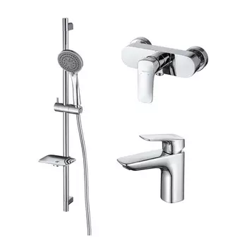 Смеситель для ванны Aquatek ВЕГА AQ1031CR (Set 3в1 AQ1010CR+AQ1060CR+AQ2011CR)