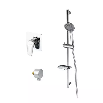 Смеситель для ванны Aquatek ВЕГА AQ1076CR (Set 3в1: AQ1066CR+AQ2454CR+AQ2011CR)