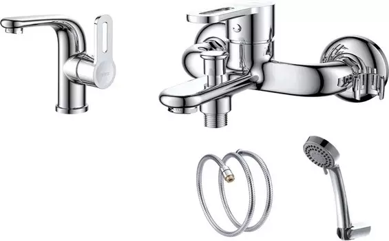 Смеситель для ванны D&K DA1350001SET (DA1352101+DA1353201)