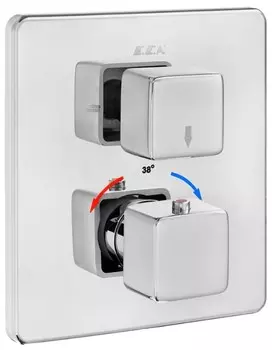 Смеситель для ванны E.C.A 102167216EX-KDE (внешняя часть)