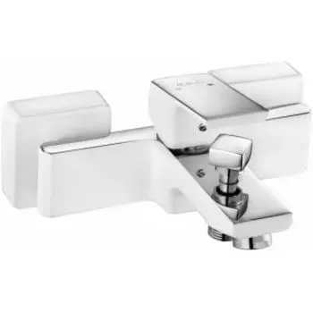 Смеситель для ванны E.C.A TIERA 104802469EX белый хром