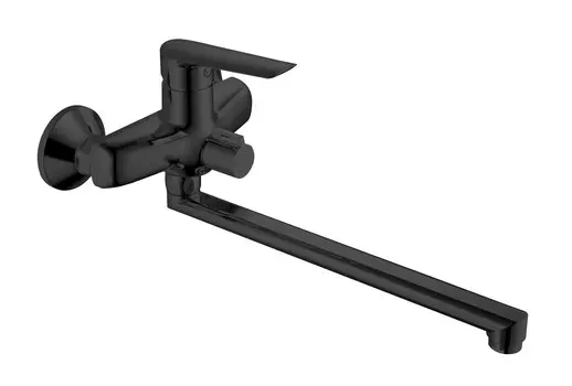 Смеситель для ванны Esko Lagos Black с акс. (LG31B)