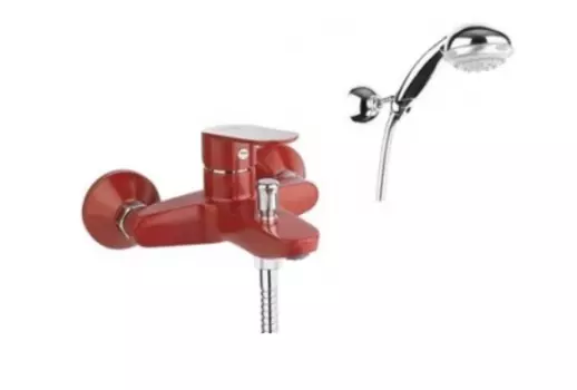 Смеситель для ванны Fiore KEVON CHIC 81RX8150 хром/красный